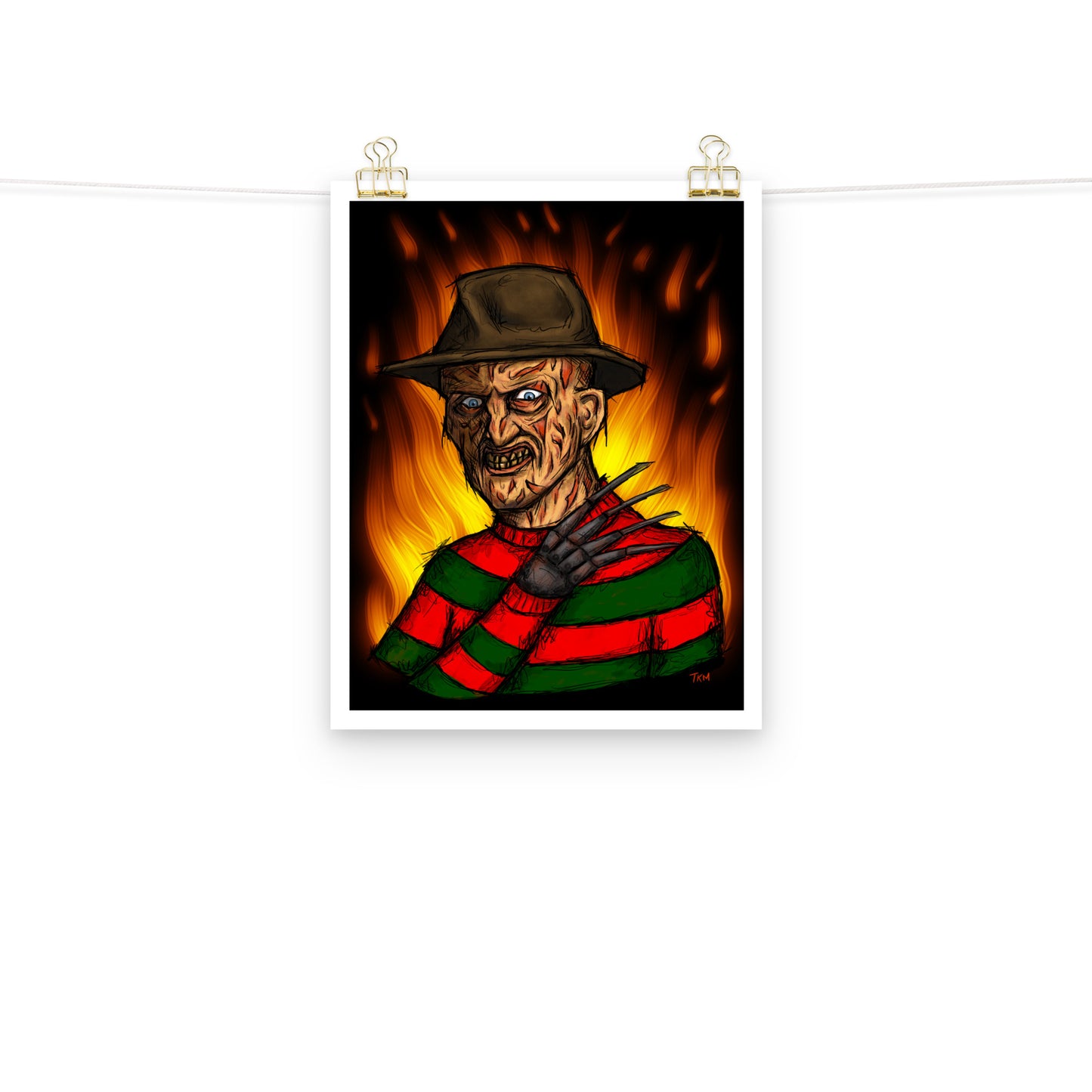 Freddy Krueger Fan Art Print