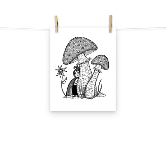 Mushroom Elf Print