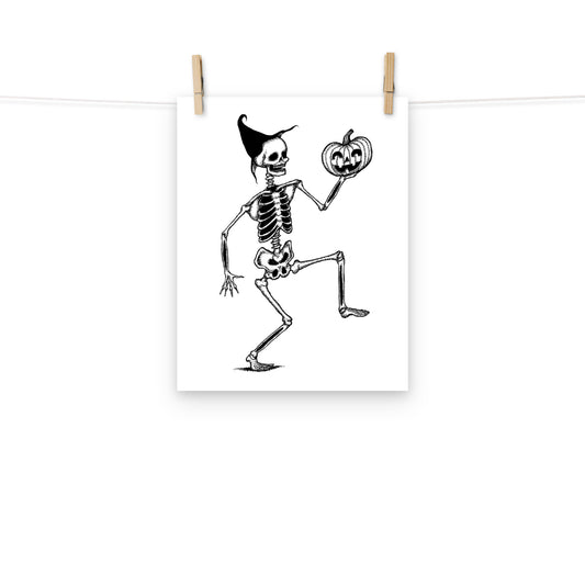 Halloween Skeleton Print