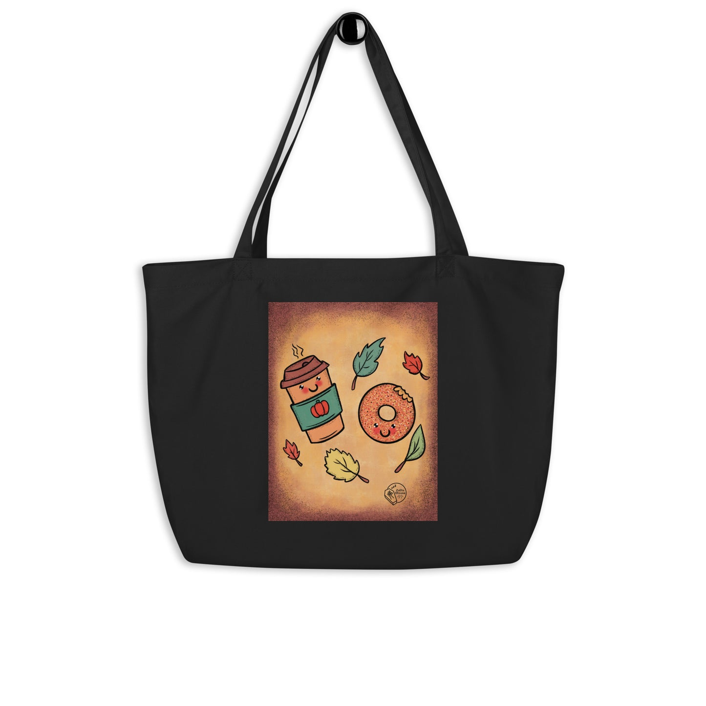 Vintage Halloween Coffee & Donuts Tote