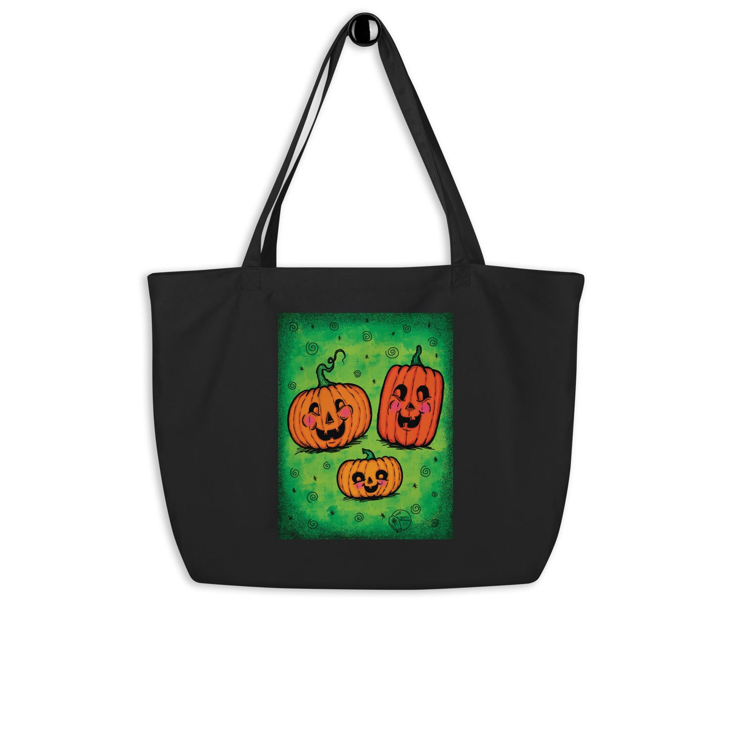 Vintage Halloween Pumpkin Family Tote