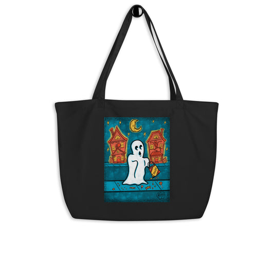 Vintage Halloween Ghost Tote