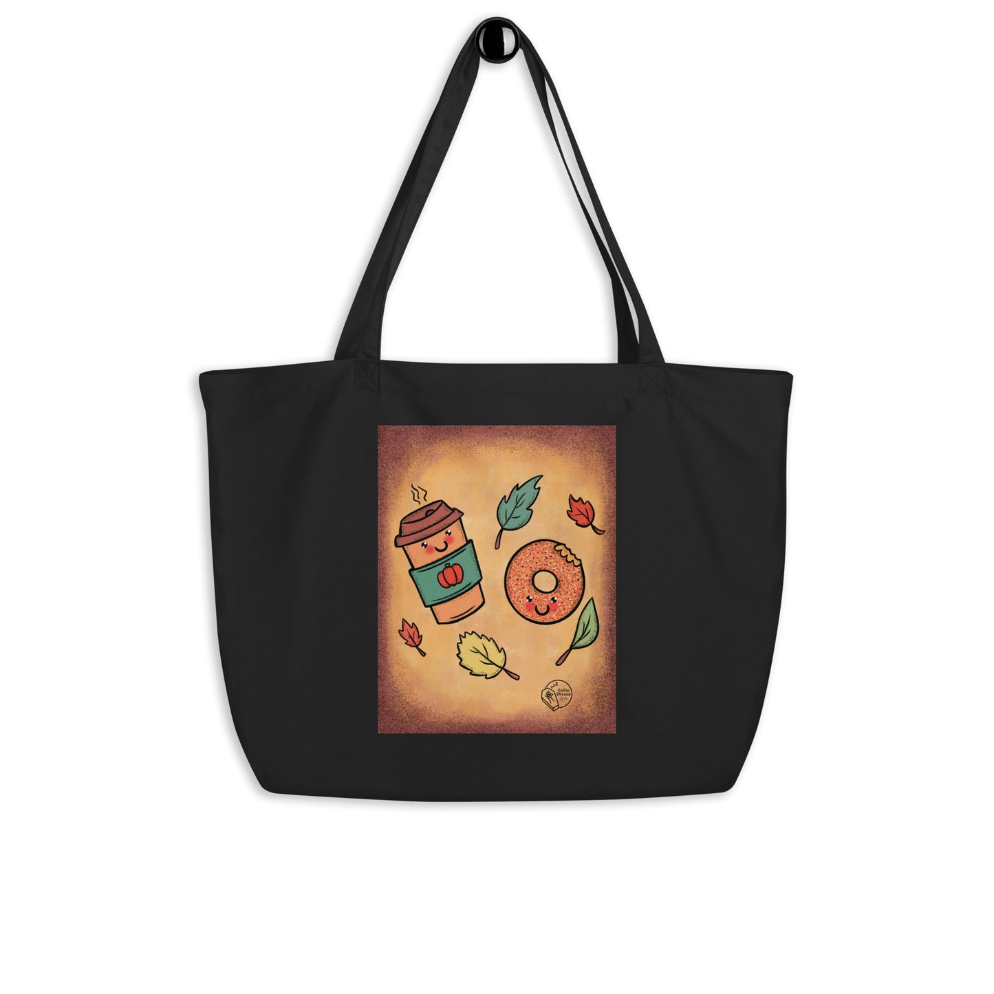 Vintage Halloween Coffee & Donuts Tote