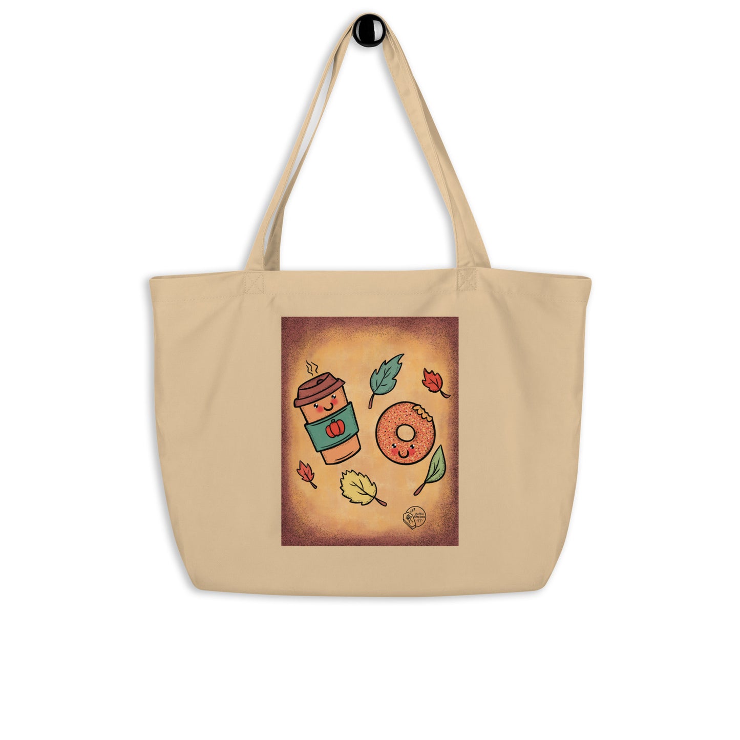 Vintage Halloween Coffee & Donuts Tote