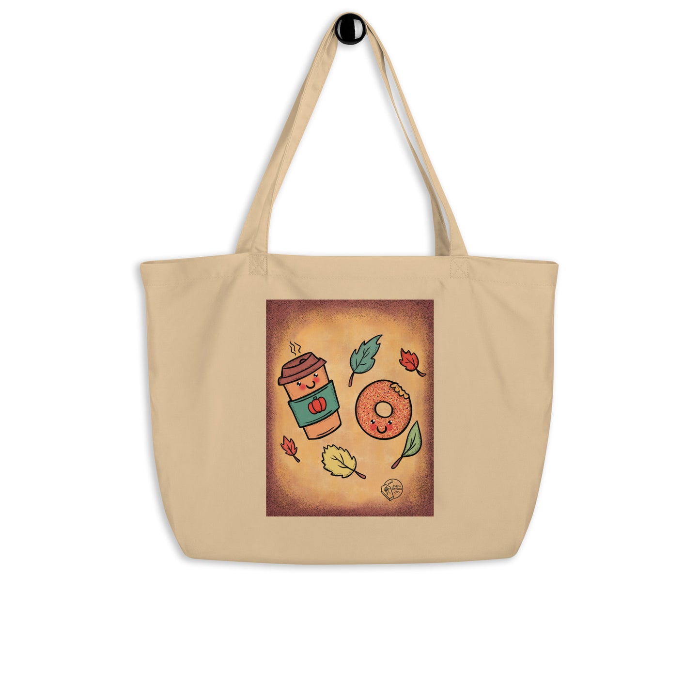 Vintage Halloween Coffee & Donuts Tote