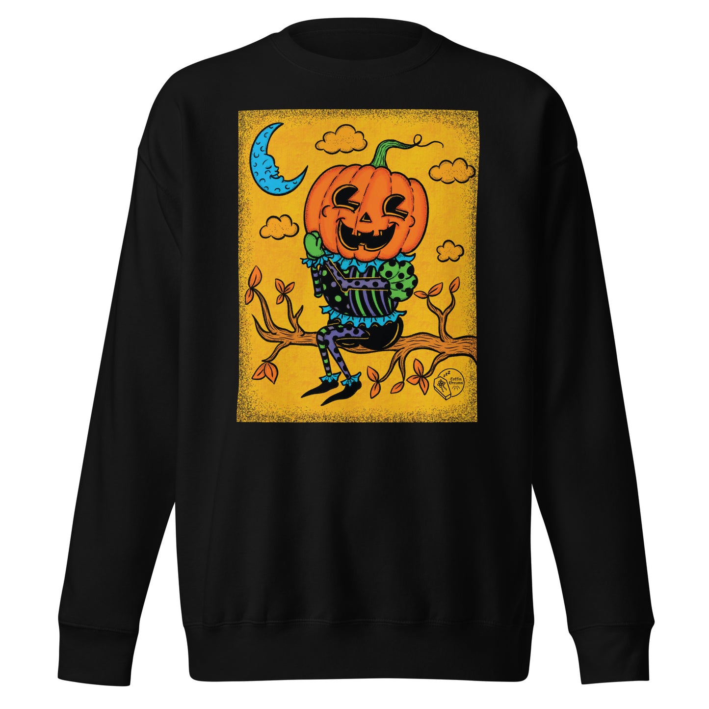 Vintage Halloween Pumpkin Crew Neck