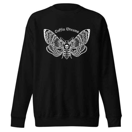 Death Moth Black Crew Neck